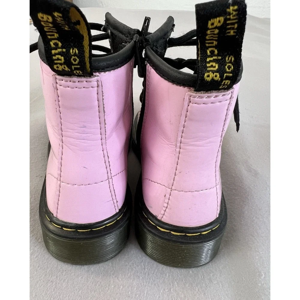 Dr Martens 1460 J Pink Patent Leather Ankle Boots Youth‎ Kids Size 12 US